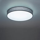 Plafoniera Hotels elegante in tessuto grigio LED 40W 3300 lumen con memoria