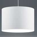 Lampadario Hotels moderno a sospensione con paralume bianco in tessuto Ø40