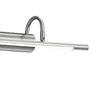 Applique Cuadro moderna in acciaio satinato con LED 600 lumen luce calda per quadri eleganti