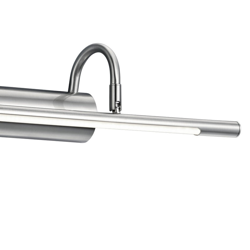 Applique Cuadro moderna in acciaio satinato con LED 600 lumen luce calda per quadri eleganti