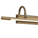 Applique Cuadro ottone anticato con LED 600 lumen luce calda per arredi classici ed eleganti