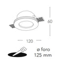 SNOW | Faretti da incasso in gesso | Intec Light