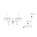 Applique Incanto | Lampade Classiche | Vetro Cristallo