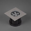 illuminazione esterna faro incasso carrabile quadrato LED integrato 9W