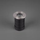 faro incasso da esterno carrabile tondo acciaio Ø11 cm LED integrato