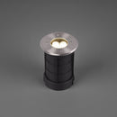 faro da incasso carrabile tondo LED 3W 180 lumen acciaio IP65 Ø11 cm