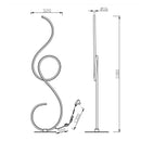 Lampada da terra moderna, piantana Jive LED 23W CCT acciaio satinato