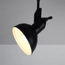 lampada gina 3 luci nero moderna da parete o soffitto orientabile