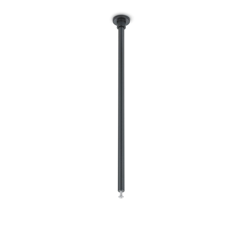 Kit 2 distanziatori da soffitto DUOline 25 cm per sistema a binario bifase 230V, ideali per sospendere i binari dal soffitto, nero