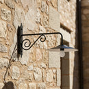 lampada da esterno rustica con braccio sporgente in alluminio pressofuso