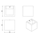 Lampada da parete Led Brad legno chiaro