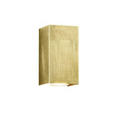 Lampada da parete Cleo in foglia oro illuminazione bidirezionale per soggiorno e ambienti eleganti