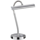 Lampada da scrivania LED Curtis con braccio flessibile regolabile acciaio satinato