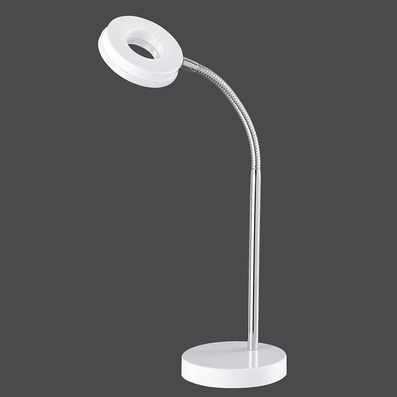 Lampada da scrivania LED Rennes in metallo bianco 4W Reality Trio Lighting