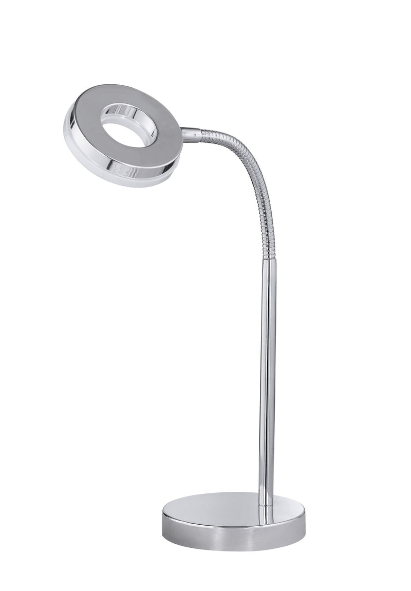 Lampada da scrivania LED Rennes in metallo cromato 4W Reality Trio Lighting