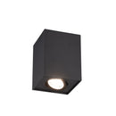 Faretto da soffitto GU10 nero Biscuit orientabile