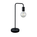 Lampada da tavolo moderna Diallo in metallo nero E27 51 cm