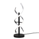 Lampada da tavolo Sequence LED 21W nero alluminio spazzolato