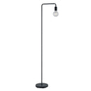 Lampada da terra moderna Diallo a piantana in metallo nero E27 149 cm
