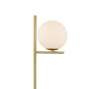 Piantana contemporanea oro satinato stile minimal