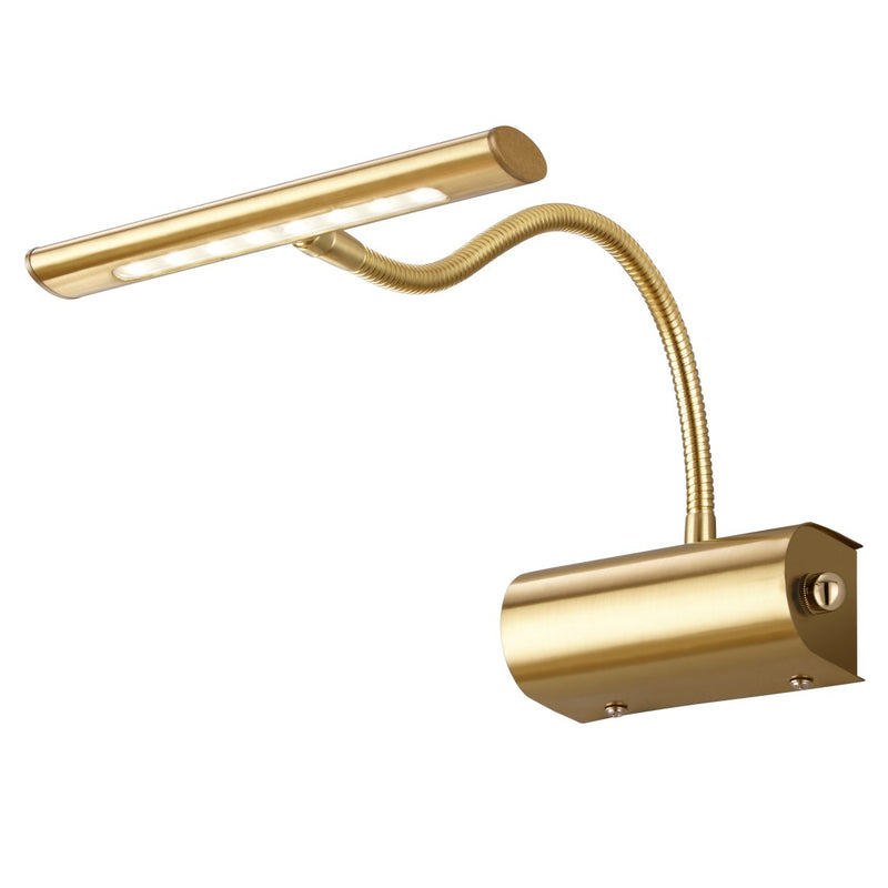 Applique LED Curtis Flessibile Luce Calda 3000K Oro Ottone