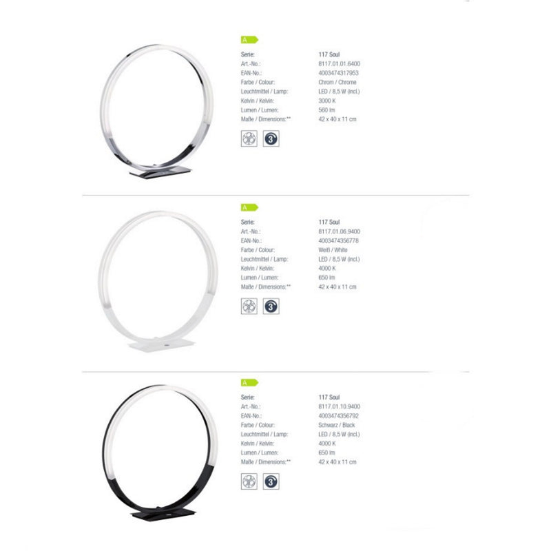 Lampada da comodino LED bianca moderna TouchDimmer | WoFi