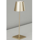 lampada led da tavolo ricaricabile oro satinato per esterno