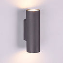Lampada da parete nera doppia luce attacco GU10 Marley
