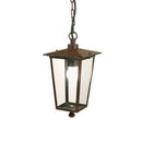 Lampada a sospensione da esterno Notorius ruggine corten antichizzata IP44 E27