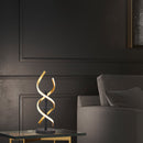 Lampada Sequence design elegante nero e oro satinato