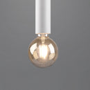 Lampadario sospensione minimal in metallo bianco E27