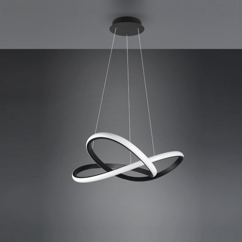 Lampadario Course Ø60 cm LED 27W grigio antracite SwitchDimmer