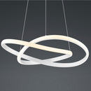 Lampadario LED a sospensione Ø60 cm metallo bianco