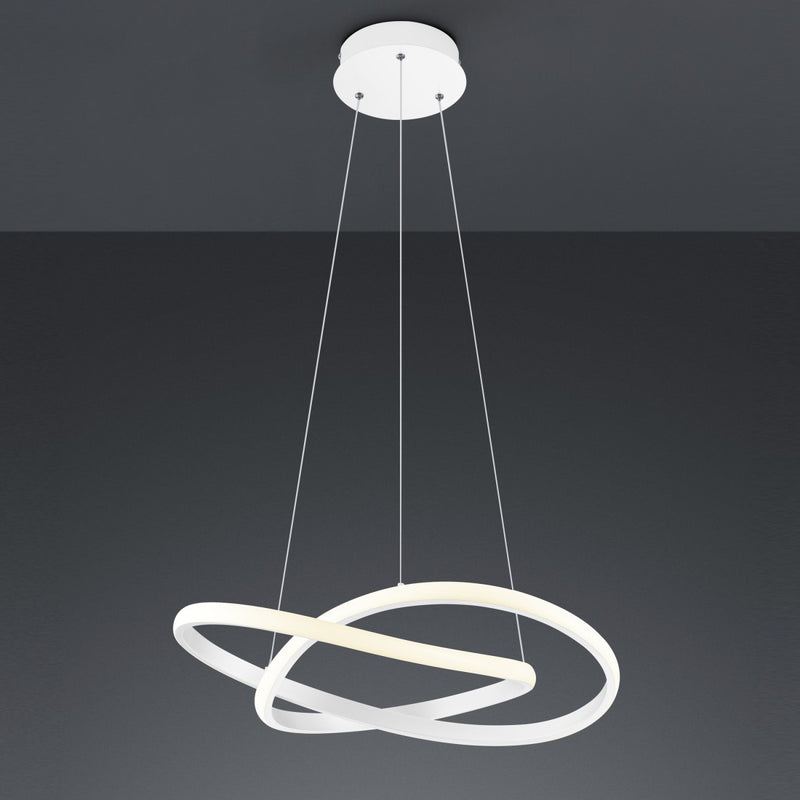 Lampadario moderno bianco luce naturale 4000K 3 livelli