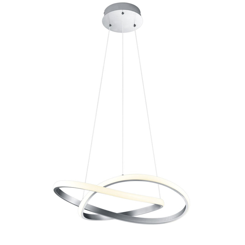 Lampadario LED design curvo 3 livelli intensità luminosa