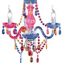 Lampadario Luster Ø40 cm con 3 luci in acrilico colorato