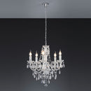 Lampadario Luster Ø52 cm con 5 luci in acrilico trasparente