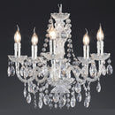 Lampadario classico moderno trasparente con portalampade E14