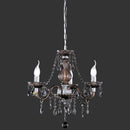 Lampadario chandelier classico moderno nero 3 portalampade E14