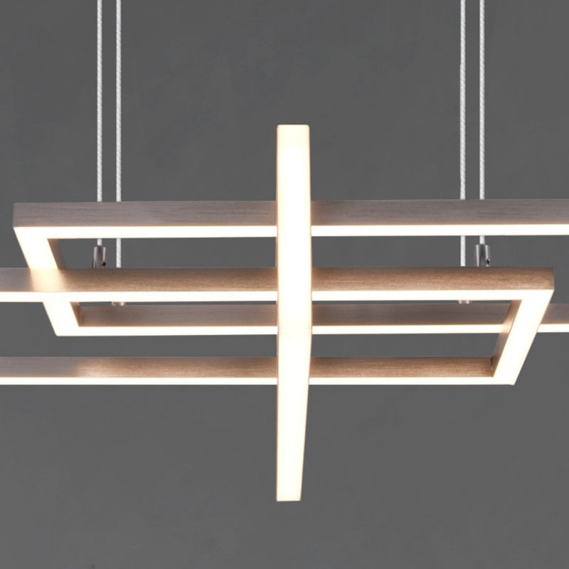 Lampadario LED Salinas design rettangolare 4200 lumen