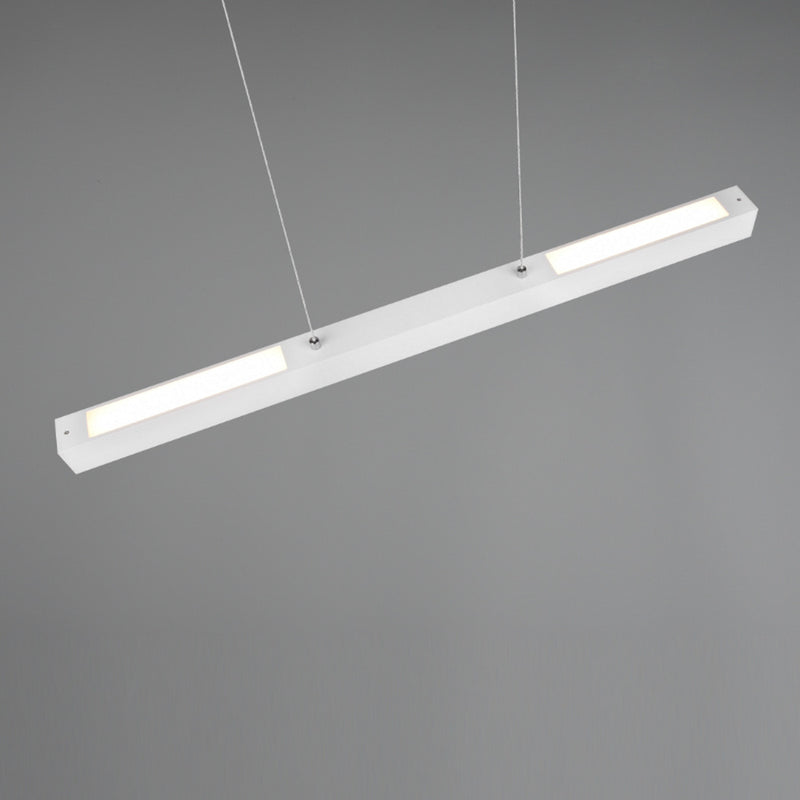 Lampadario LED moderno lineare  lineare bianco per sistema di illuminazione su binario componibile ideale per uffici e cucina