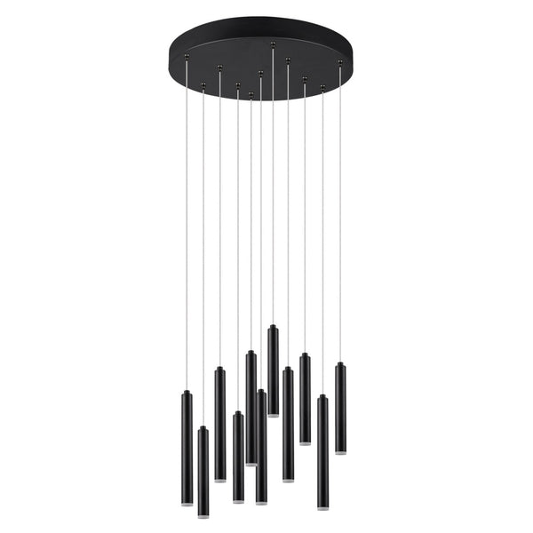 Lampadario Tubular design contemporaneo con luce calda 3000K
