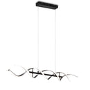 Lampadario Sequence LED 45W nero alluminio spazzolato SwitchDimmer