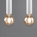 Lampadario moderno 6 tubi bianco E27