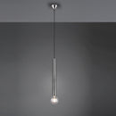 Lampadario moderno tubolare E27 acciaio satinato