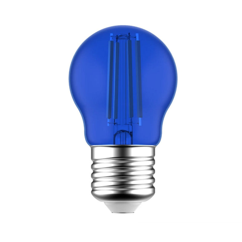 Blue - Lampadina LED decorativa colorata blu, attacco E27, 4,5W