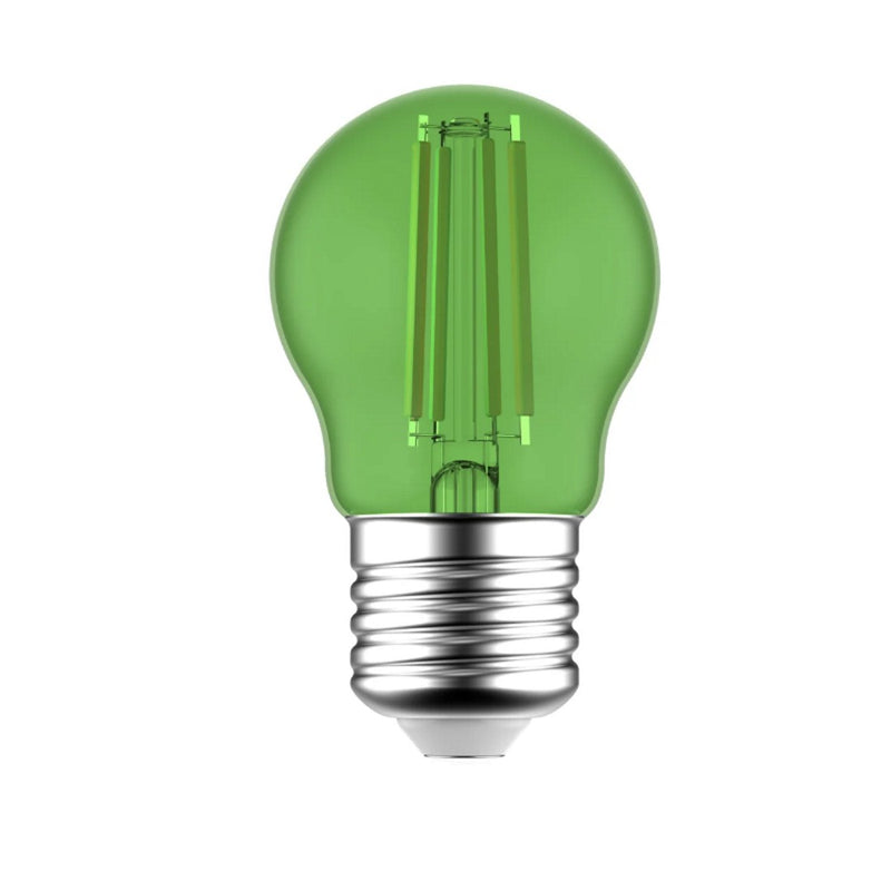 Green - Lampadina LED decorativa colorata verde, attacco E27, 4,5W