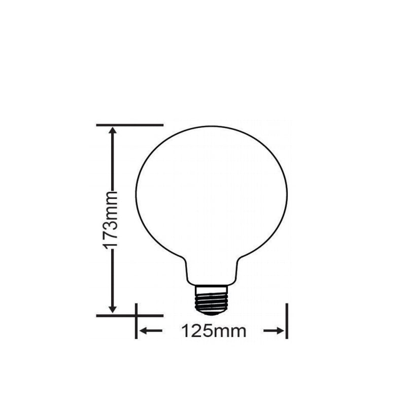 Lampadina LED Globo E27 8W, 810 lm, 4 intensità, A++