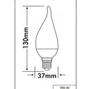 Lampadina LED a fiamma E14 per lampadari classici e chandelier