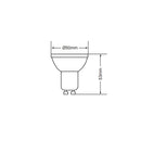 Lampadina GU10 5W attacco a baionetta dimmerabile con luce calda 3000K